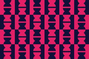 Circle Shape Grid Design Red and Black Geometric Pattern vector