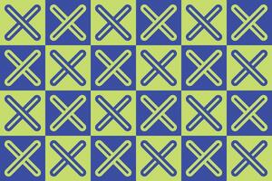 X Shape Design Green and Blue Geometric Pattern and Background vector
