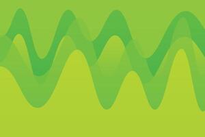 Wavy Shapes Green Abstract Geometric Background vector