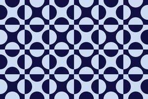 Circle Blue Grid Design Geometric Pattern vector