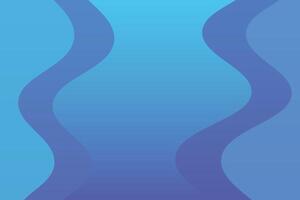 Wavy Shapes Right and Left Blue Geometric Background vector