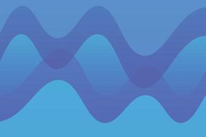 Wavy Shapes Top and Bottom Blue Abstract Geometric Background vector
