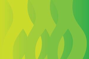 Wavy Shapes Top to Bottom Green Abstract Background vector