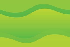 Curvy Shapes Top and Bottom Green Abstract Background vector