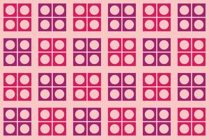 Circle Square Shape Red Geometric Pattern vector