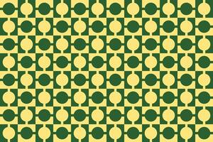 Circles Yellow and Green Geometric Pattern vector