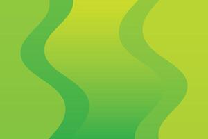 Curvy Shapes Right and Left Green Abstract Background vector