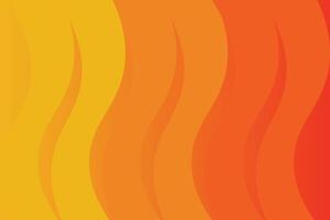 Wavy Shapes Top to Bottom Orange Abstract Background vector