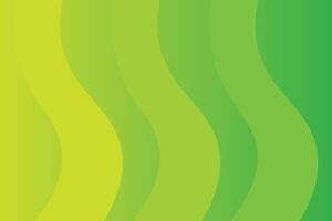 Curvy Up and Down Shapes Green Abstract Background vector