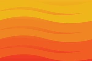 Wavy Shapes Right and Left Orange Abstract Background vector