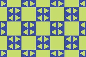 Square and Triangle Green and Blue Geometric Pattern vector