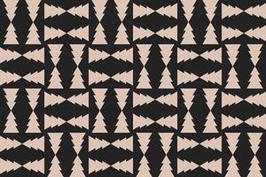Triangle Shapes Up and Down Grid Brown Geometric Pattern vector