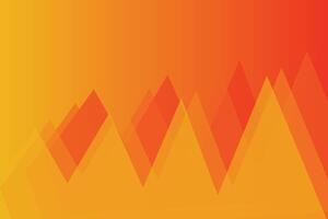 Triangle Shape Layers Bottom Orange Geometric Background vector
