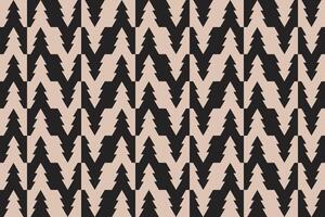 Triangle Shape Up and Down Brown Geometric Pattern and Background vector