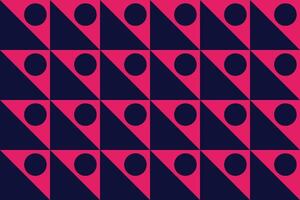 Circle and Triangle Geometric Pattern and Background vector