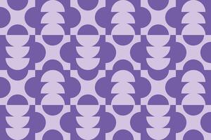 Half Circle and Circle Purple Geometric Pattern vector