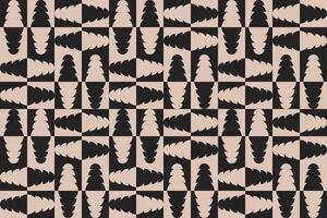 Geometric Shapes Brown Multi Directional Geometric Pattern vector