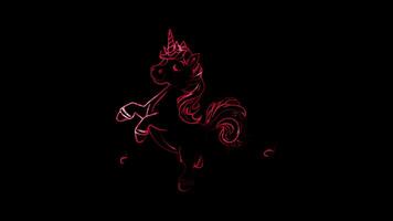 Unicorn with a Big Smile A unicorn with a big, friendly smile and simple, cute features. video