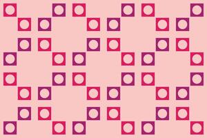 Square Circle Red Shapes Geometric Background vector