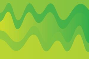 Wave Shapes Top and Bottom Green Abstract Background vector