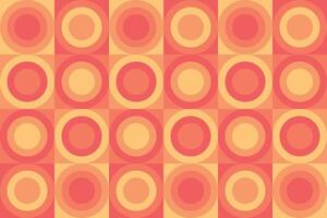 Multi Size Circle Shape Orange Geometric Pattern vector