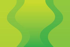 Curvy Shapes Right and Left Green Abstract Background vector