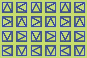 Square Triangle Design Green and Blue Geometric Pattern and Background vector