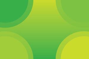Circle 4 Corners Green Abstract Background vector