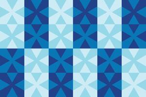4 Triangle Shape Blue Geometric Pattern and Background vector