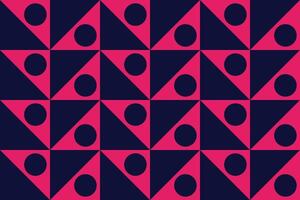 Circle and Triangle Geometric Pattern and Background vector