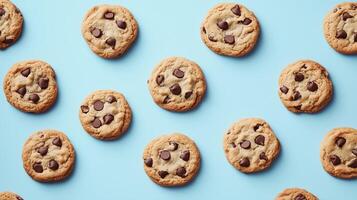 Delicious chocolate chip cookies photo