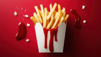 French fries meal photo