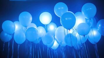 balloons illuminated creativity photo