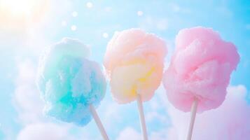 cotton candy cloud background photo