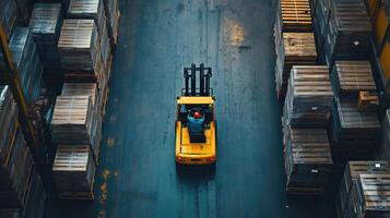 forklift driver logistic photo