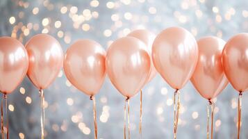 rose gold happiness balloons photo
