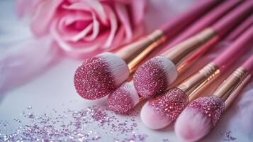 Elegant makeup brush photo