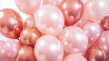 rose gold birthday balloons photo