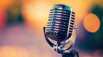podcasting microphone asmr poster photo
