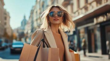 Fashion forward woman photo