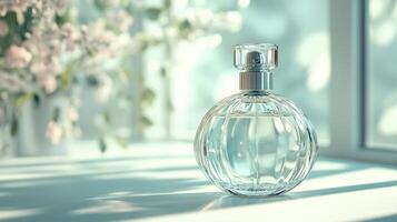 perfume with clear glass photo