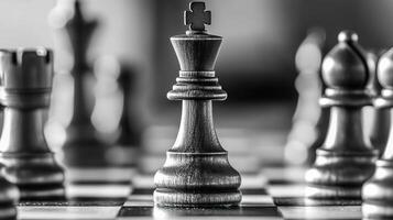 Chess game in progress competition photo