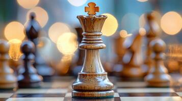 A detailed photo of a chess game