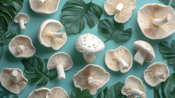 abstract edible mushroom ingredient photo
