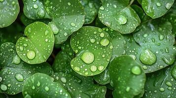 rain drops on the leaves botany photo