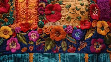 hispanic textile ethnic textured. photo