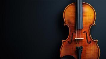 violin on dark background photo