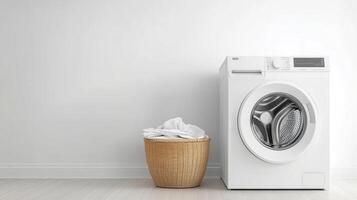 Modern washing machine cleaning photo