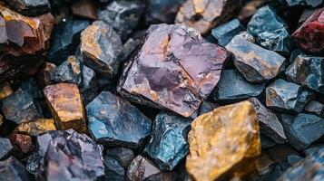 a small stock of minerals geology photo