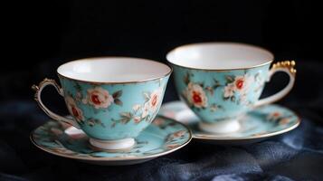 bridgerton white tea cups photo